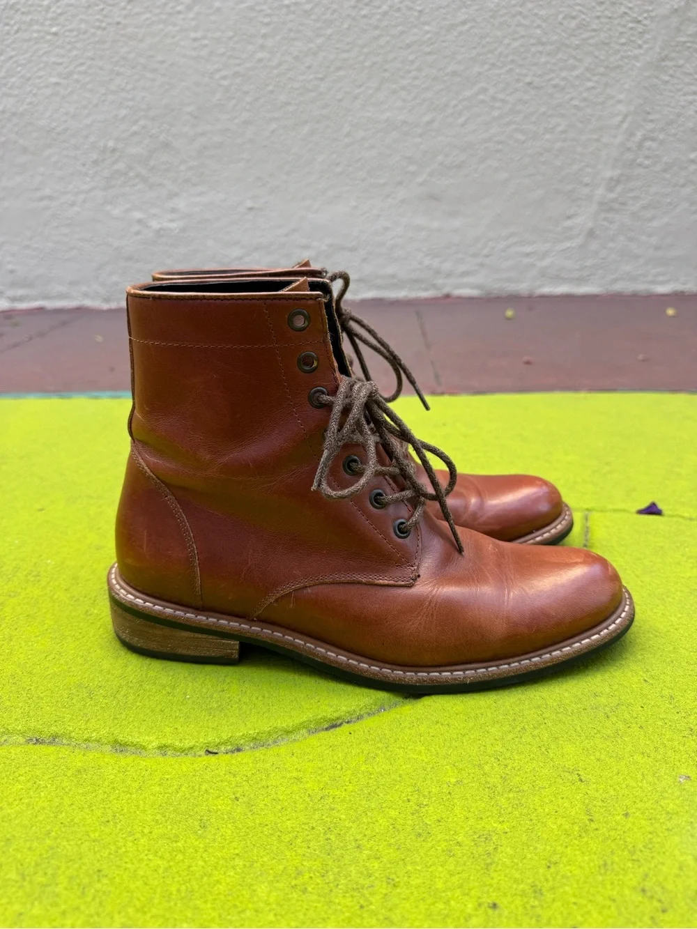 Nisolo Andres All Weather Brown Leather Boots Men’s Size 9.5